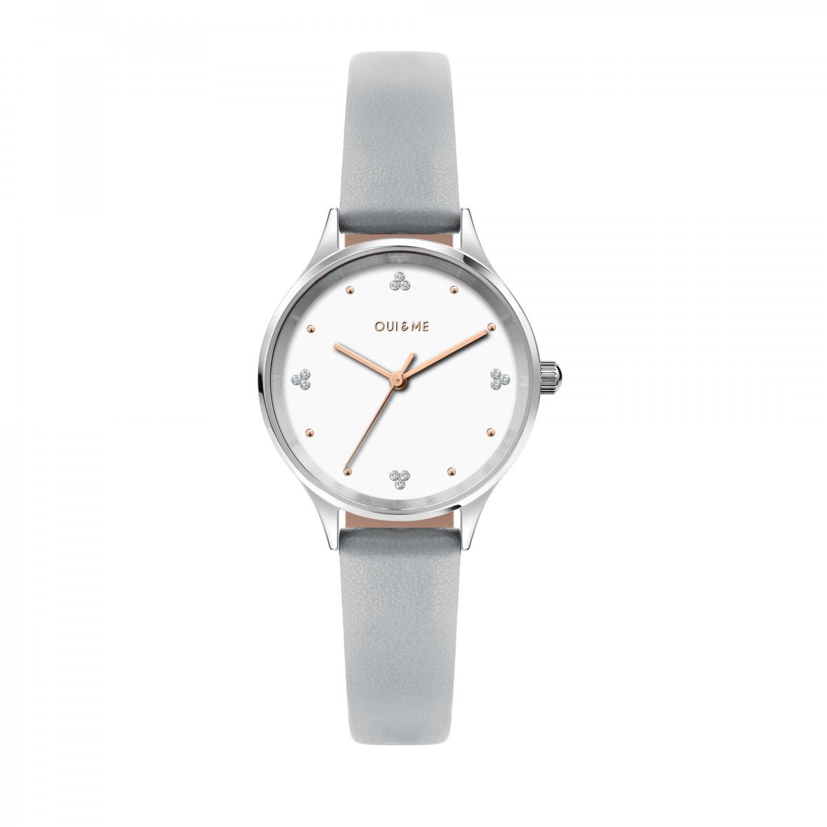 Montre Analogique En Acier Minette argent, OUI & ME