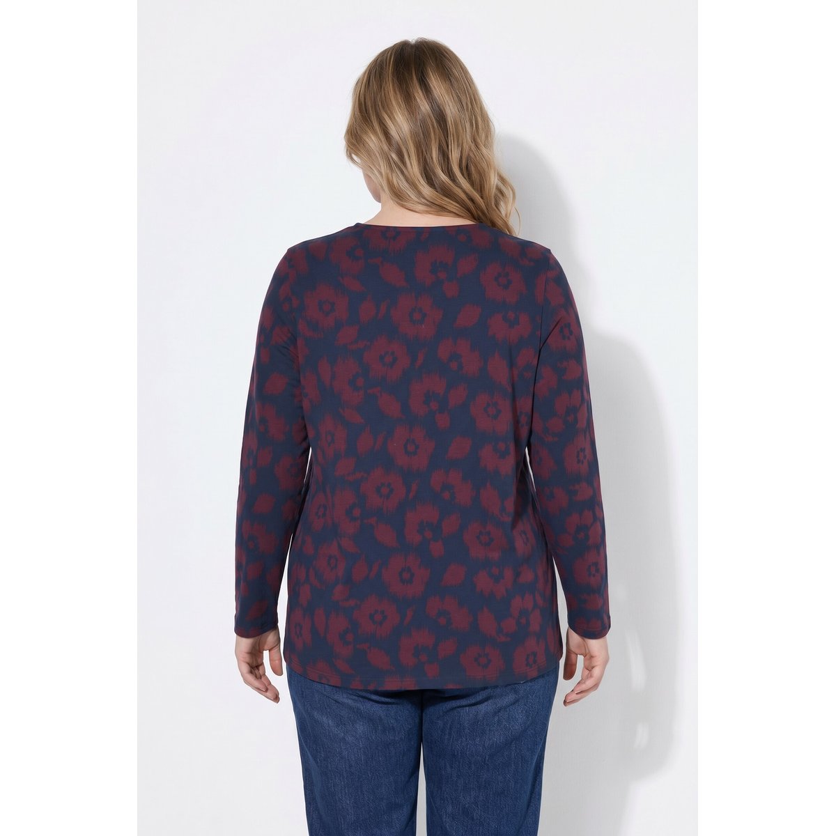 T-shirt à fleurs marine, ULLA POPKEN