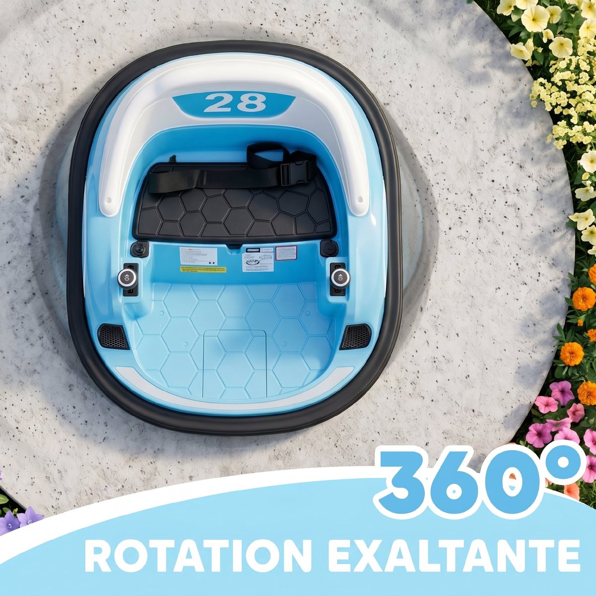 Voiture électrique pour enfants Polypropylène bleu, AIYAPLAY