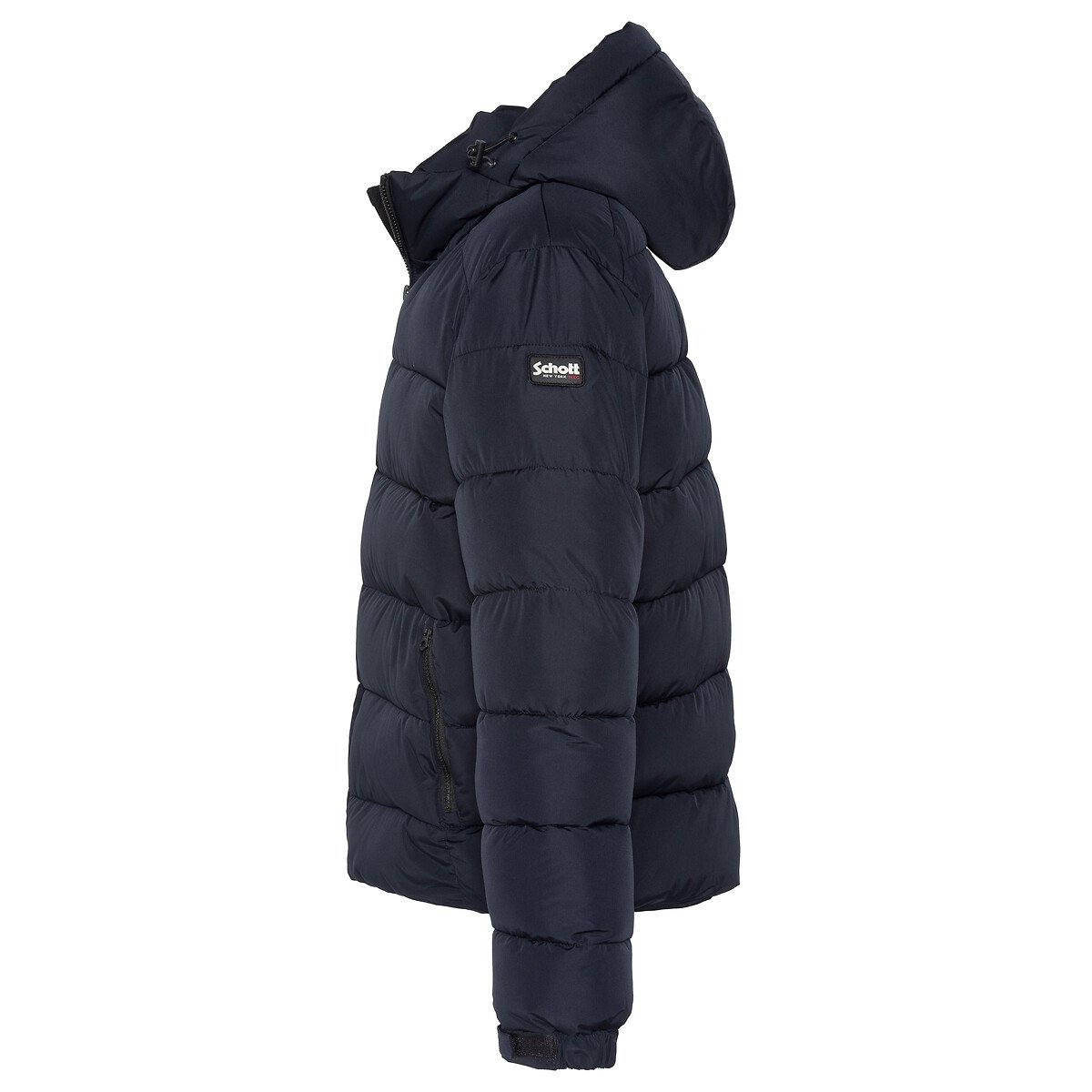 Piumino caldo con cappuccio, ETHLEY blu marino, SCHOTT