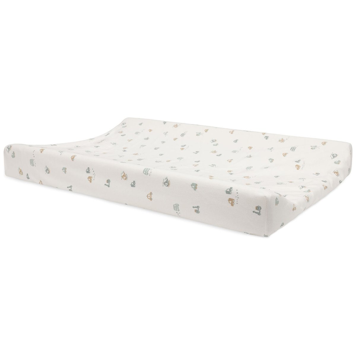 Housse de matelas à langer en jersey bleu, marron, JOLLEIN