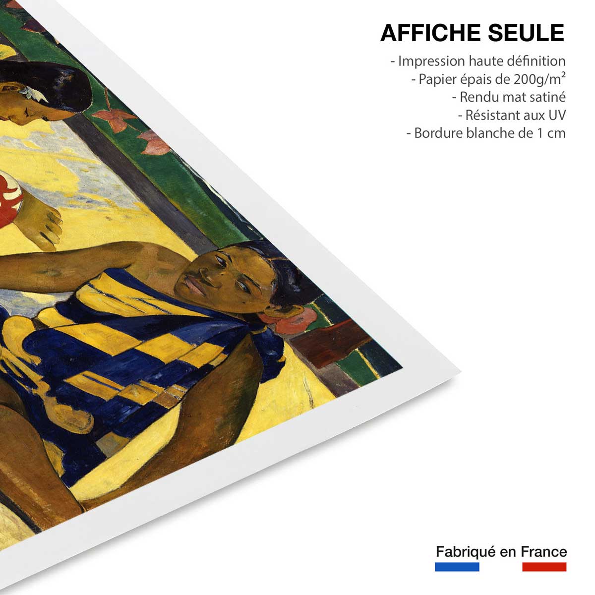 Poster Les nouvelles du jour - Parau api par Paul Gauguin affiche seule, HEXOA