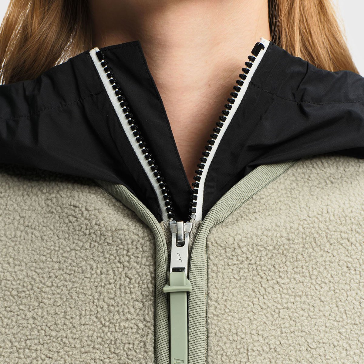 Veste légère à col zippé en polyester amande, AIGLE