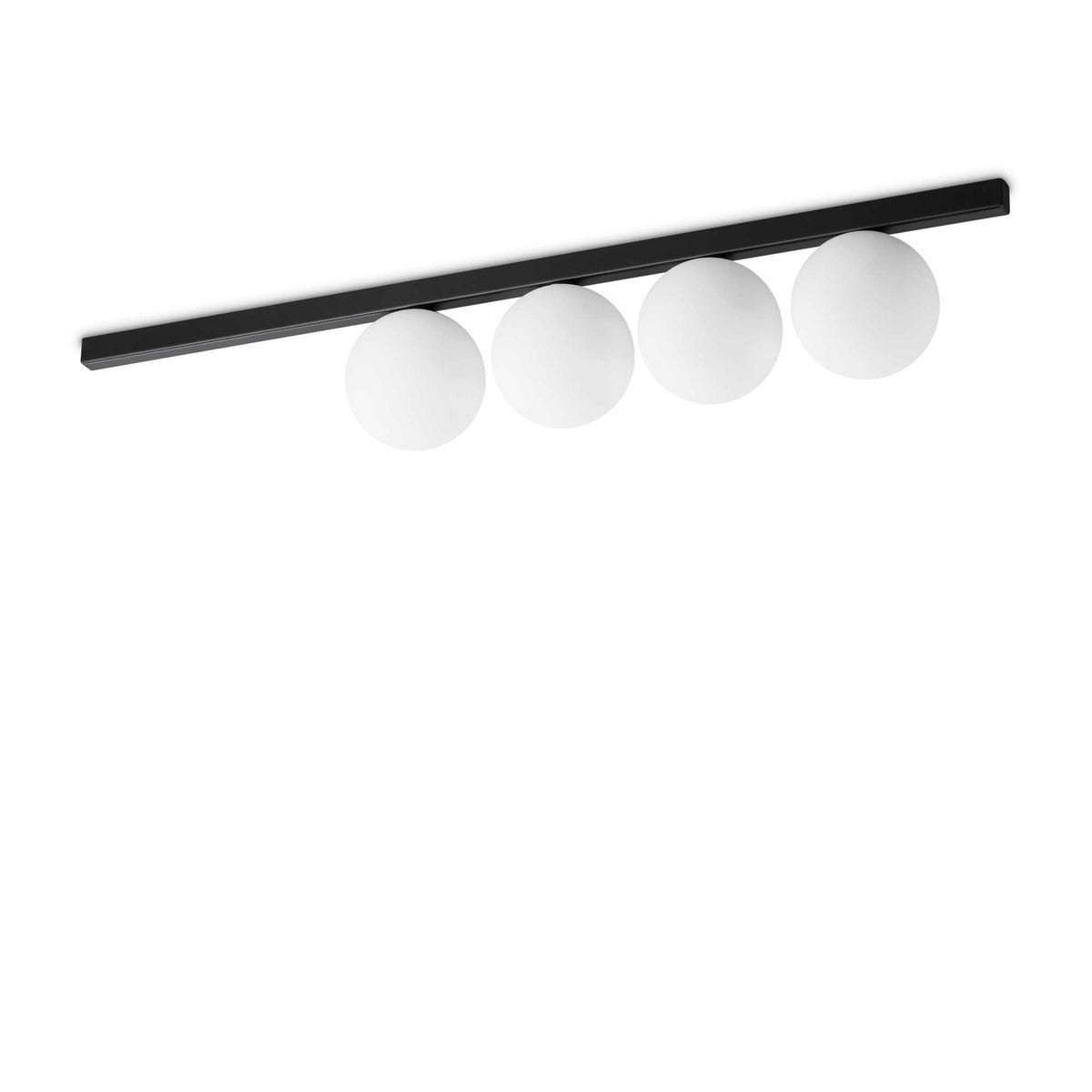 Plafonnier BINOMIO noir, IDEAL LUX