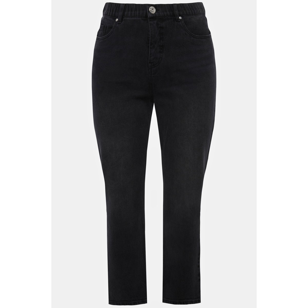 Jean Mom à taille élastique. Coupe jambes noir, STUDIO UNTOLD