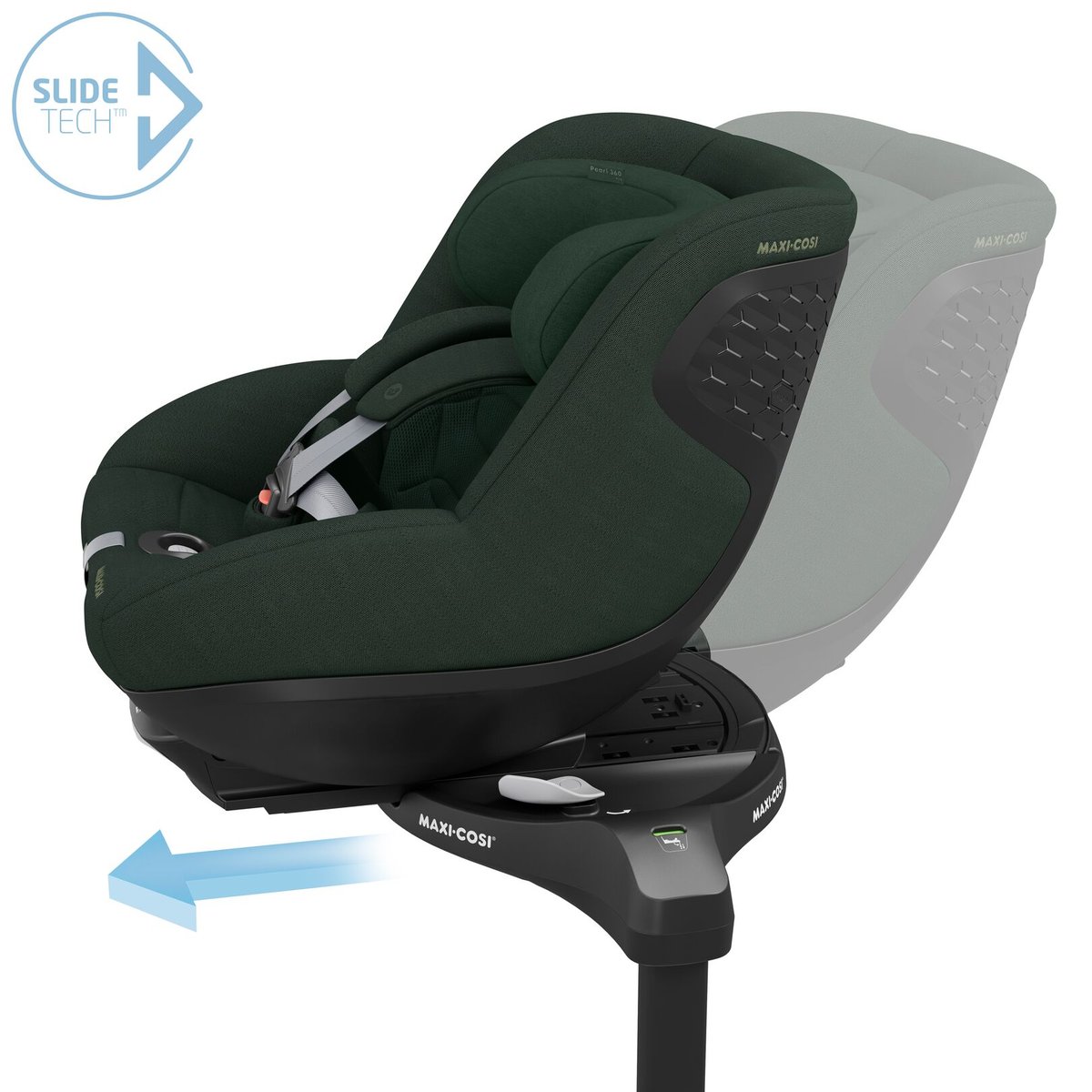 Siège auto pivotant et coulissant PEARL 360 Pro authentic green, MAXI COSI