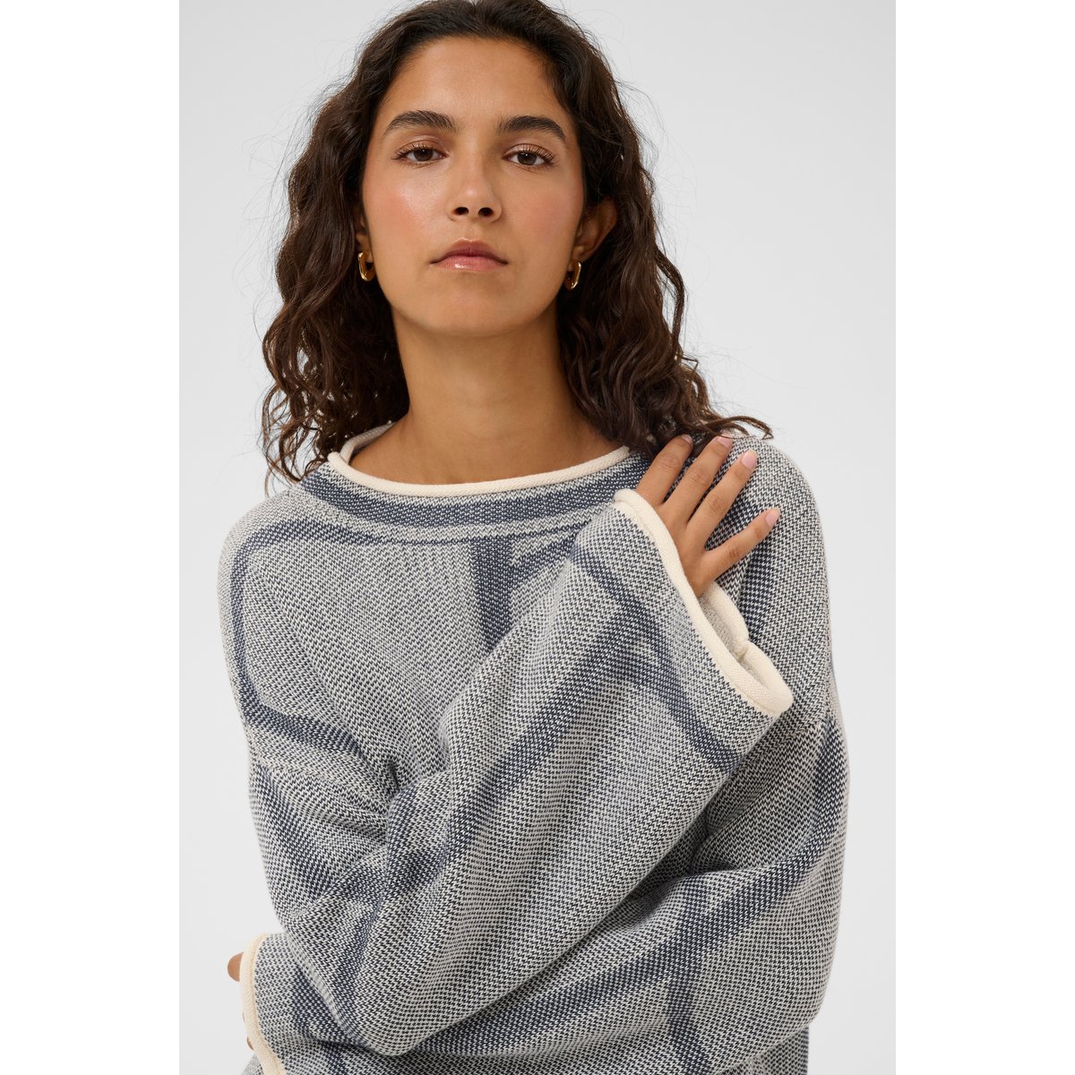 Pullover tricoté noir india ink, SOAKED IN LUXURY