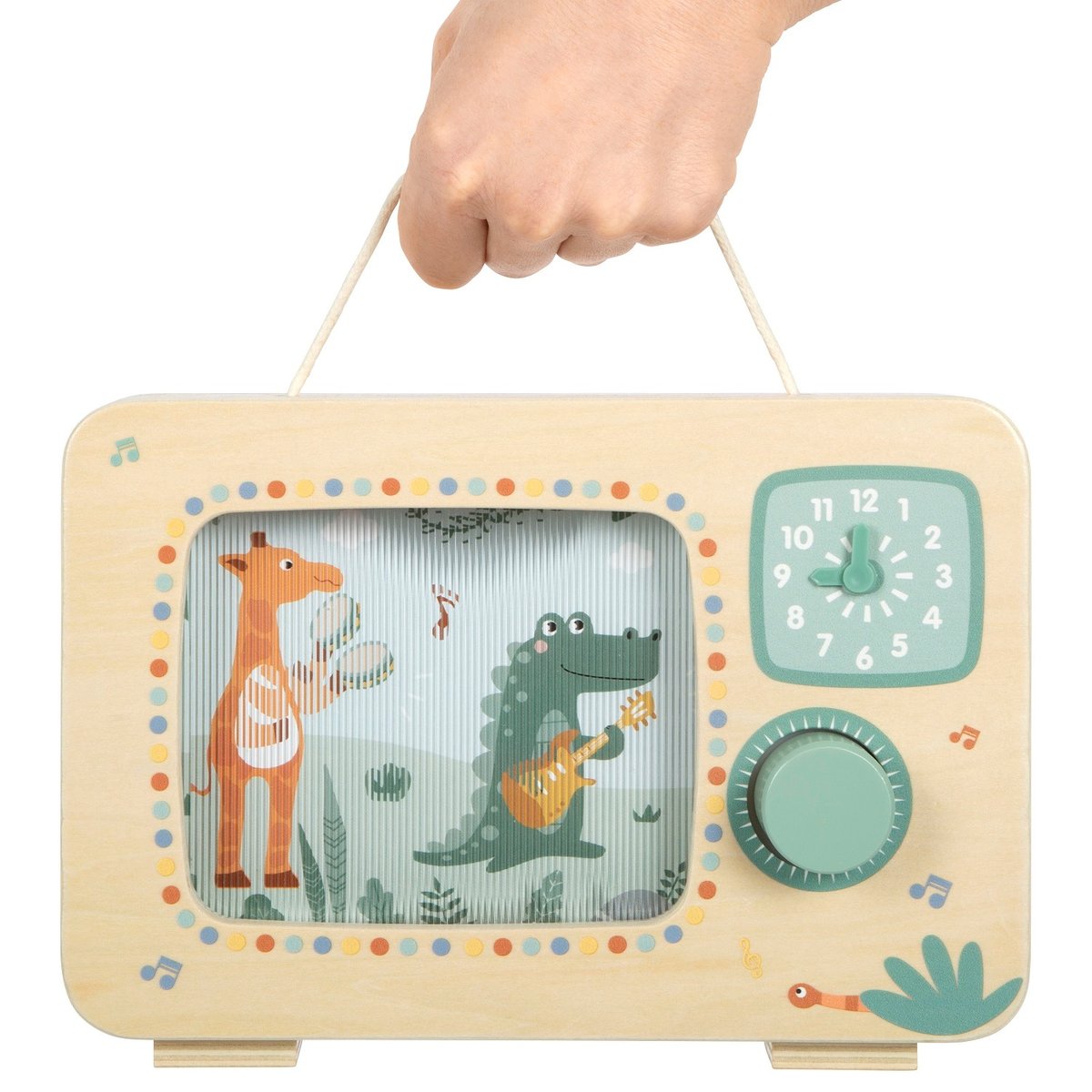 Boîte à musique télévision Safari beige, SMALL FOOT COMPANY