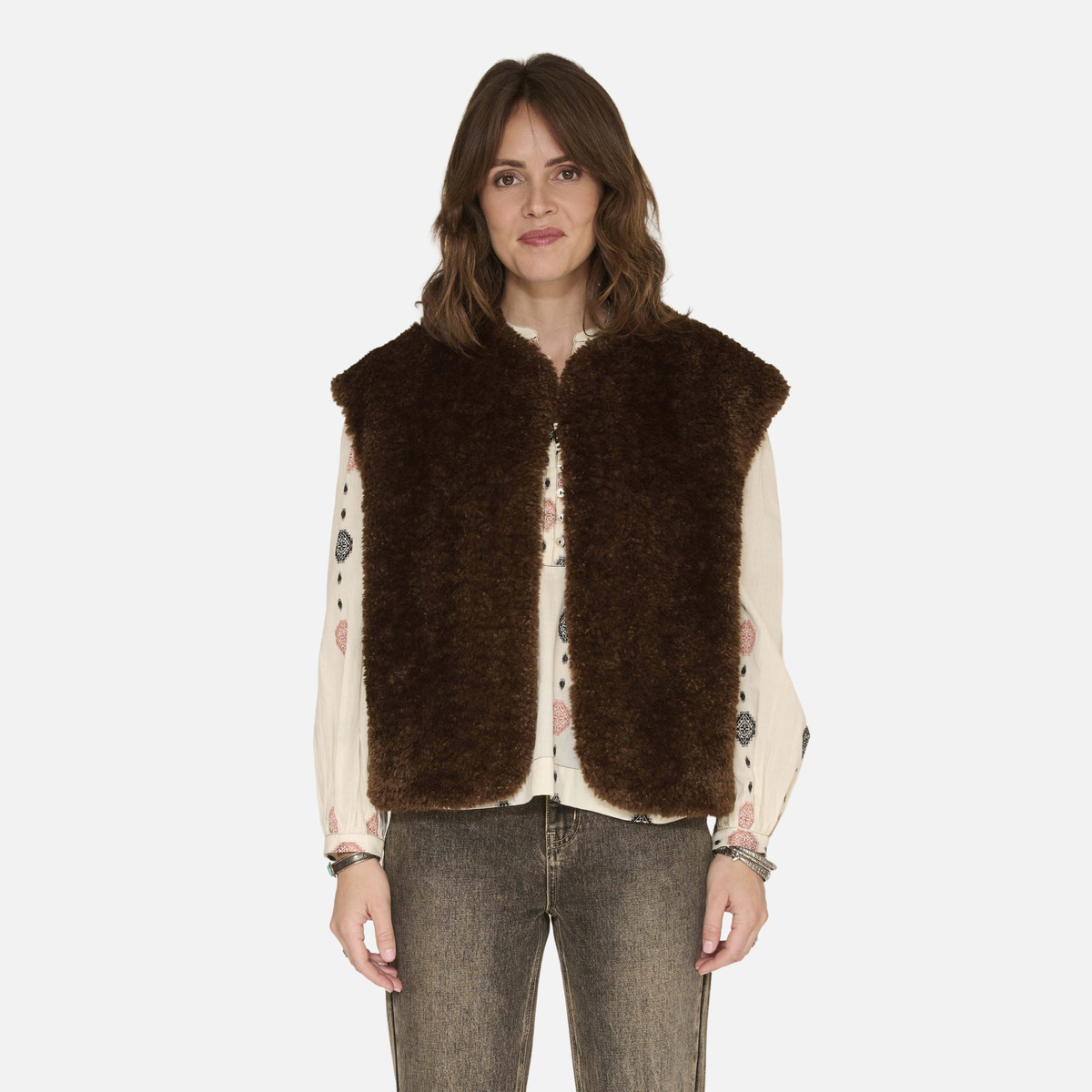 Gilet GINA brown, MKT STUDIO