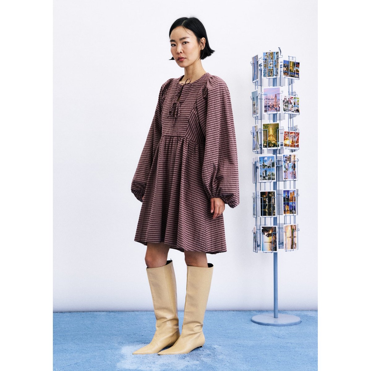 Robe Kiyo en coton KIYO rose, FRNCH