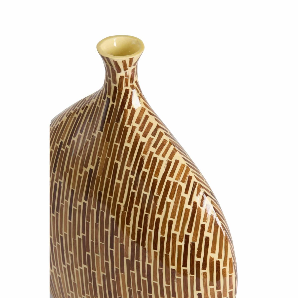 Vase Bois LORCA marron, LIGHT & LIVING