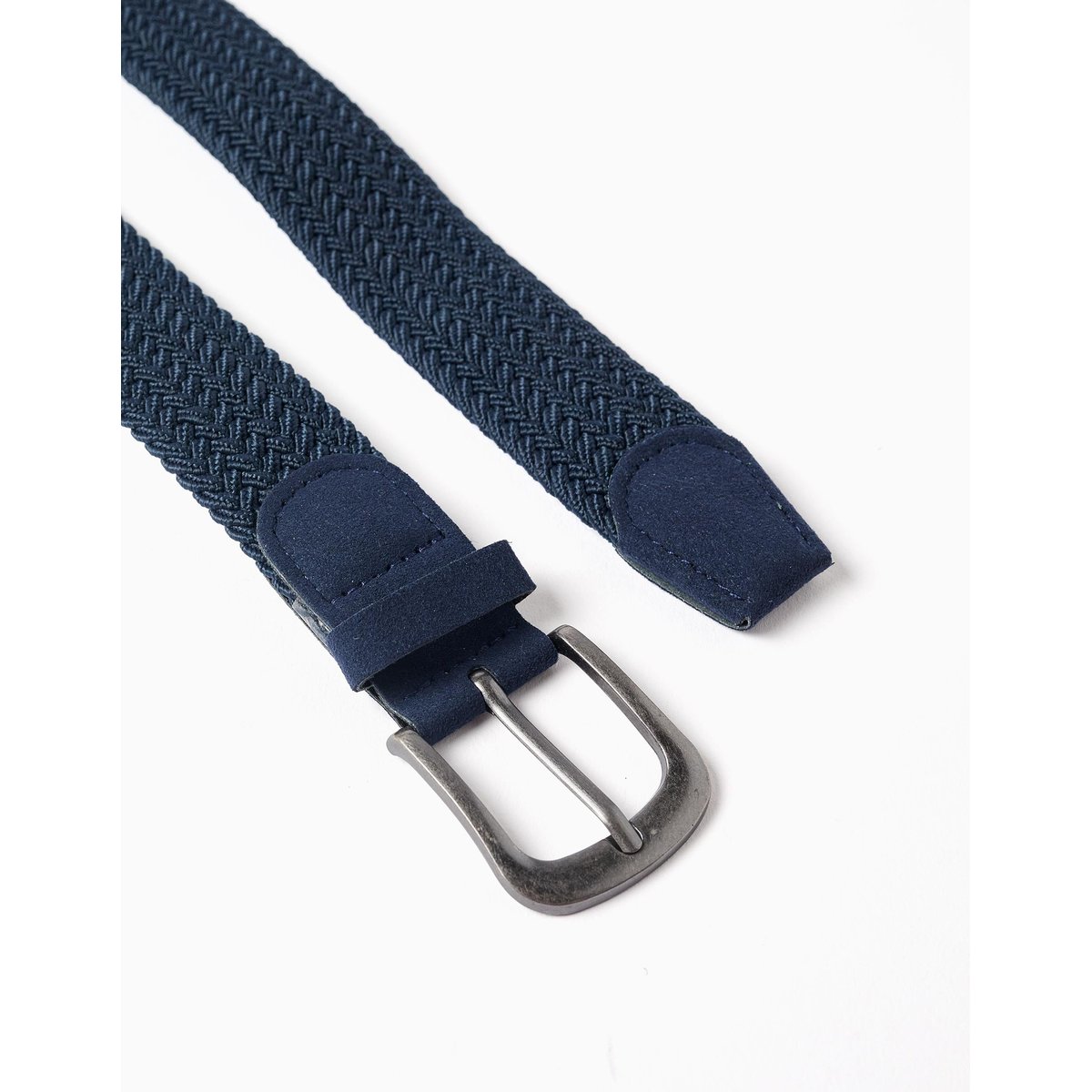 Ceinture tressée avec détails en suédine bleu, ZIPPY