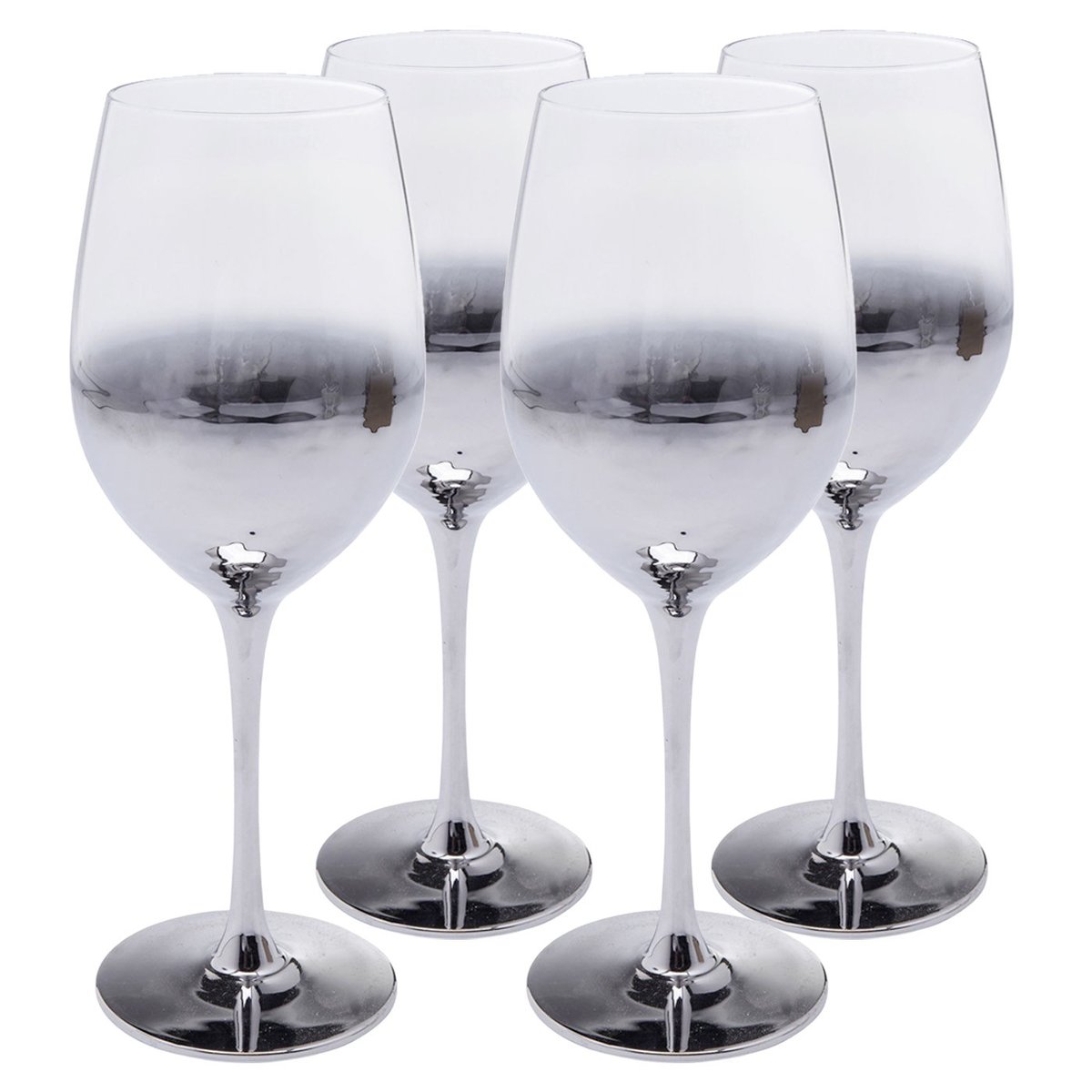 Lot de 4 verres à vin blanc, NIGHT SKY argent, KARE DESIGN