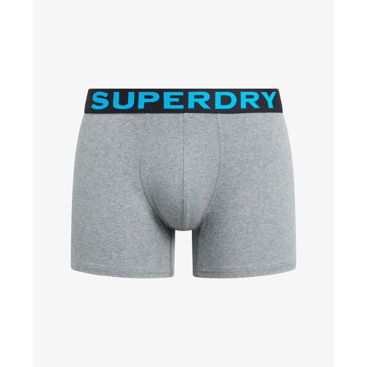 Lot de trois caleçons gris noos chiné, SUPERDRY