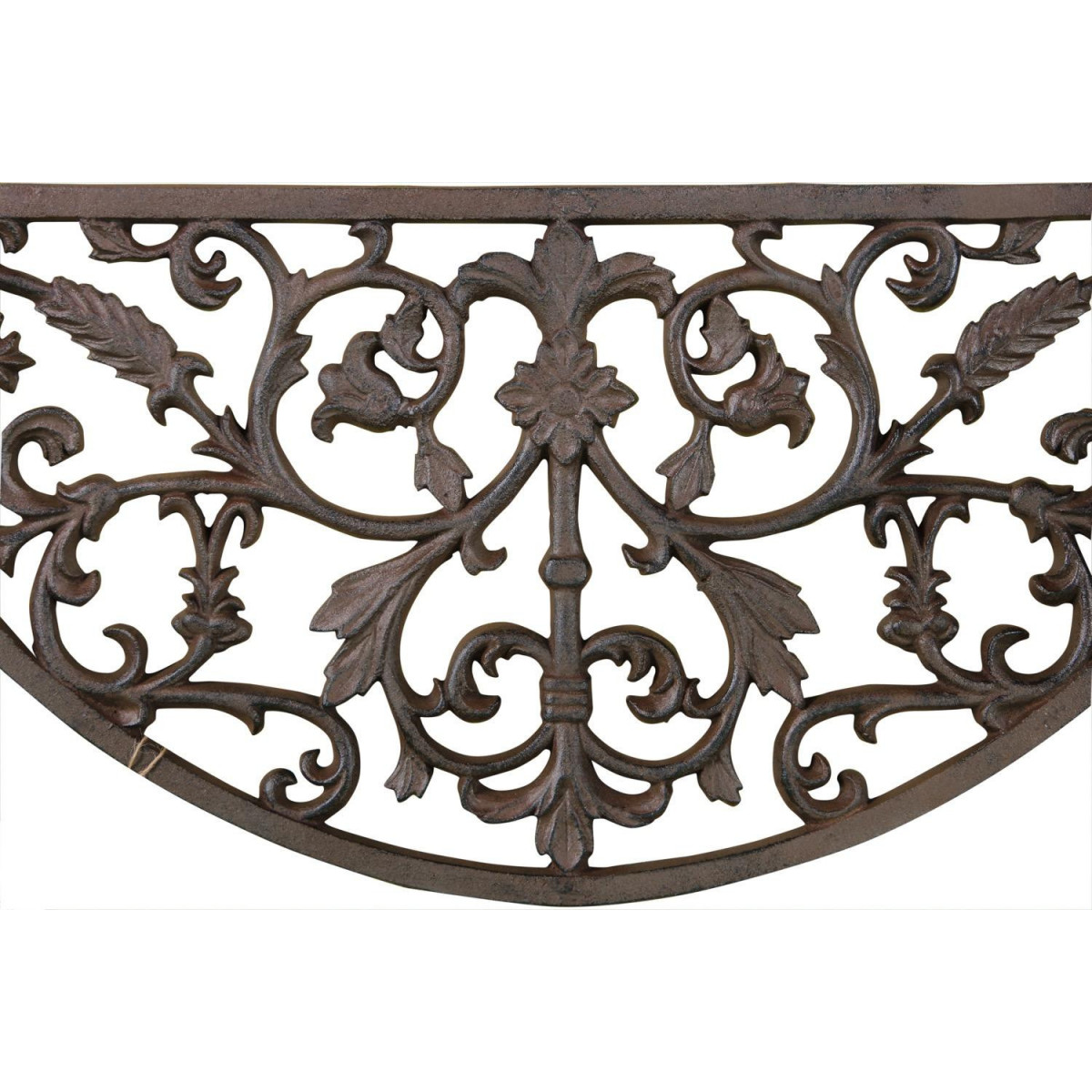Paillasson demi lune fonte marron, DECORATION D’AUTREFOIS