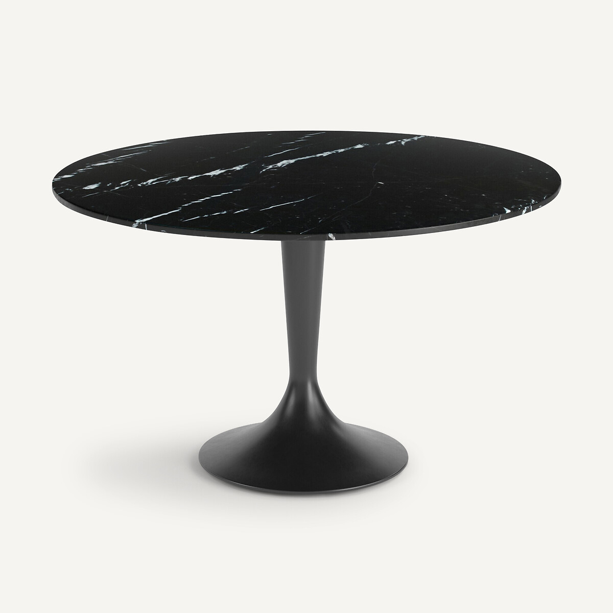 Tirondo Marble Table Top, Diameter 120cm black marble, AM.PM