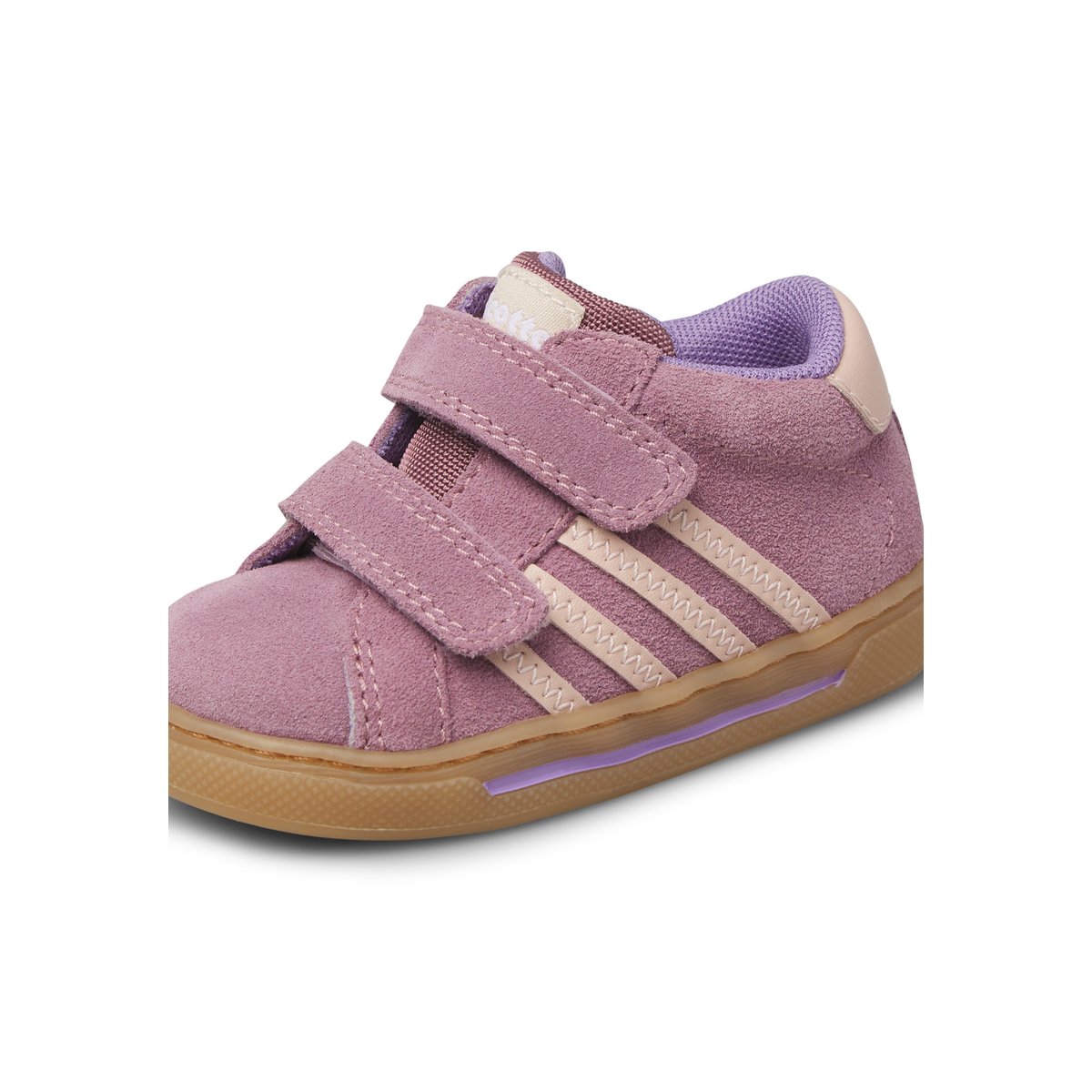 Baskets en cuir et suède TRUBY VL. lilas-rose, FALCOTTO
