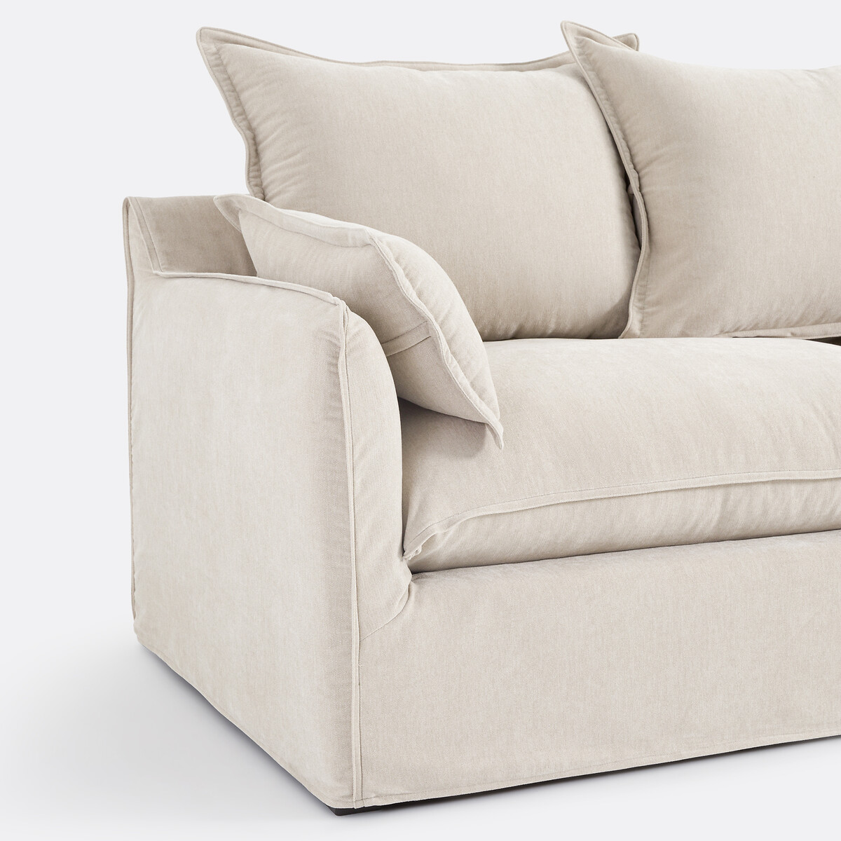Canapé 2, 3, 4, 5 places, déhoussable, polyester chiné, ODNA beige, LA REDOUTE INTERIEURS