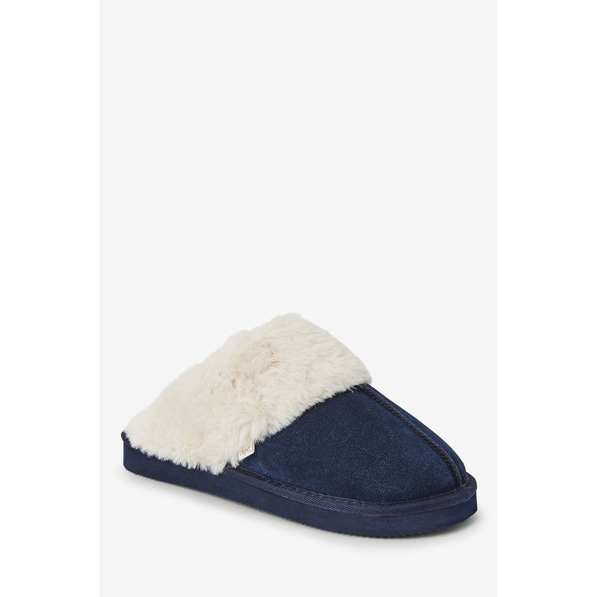 Mule Pantoufles En Suede marine, NEXT