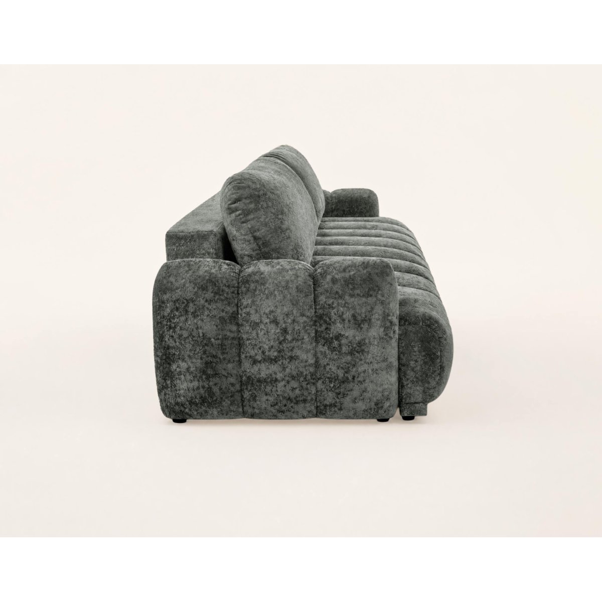 Canapé Convertible 3 places - SILVIA gris, BEST MOBILIER