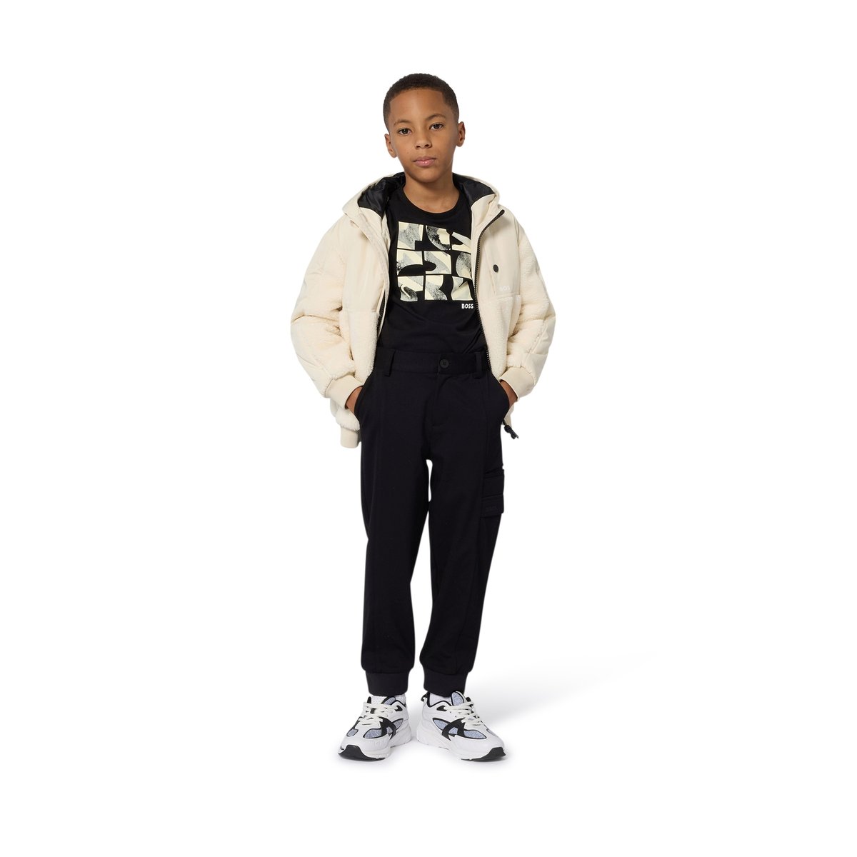 T-shirts à manches longues black, BOSS KIDSWEAR