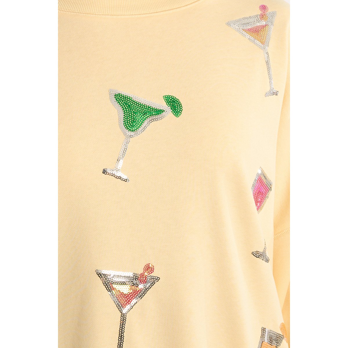 Sweat-shirt oversize en coton jaune jaune, LILI SIDONIO