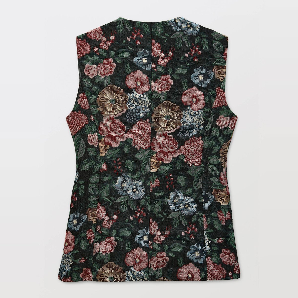Veston sans manches en jacquard marine, MONOPRIX