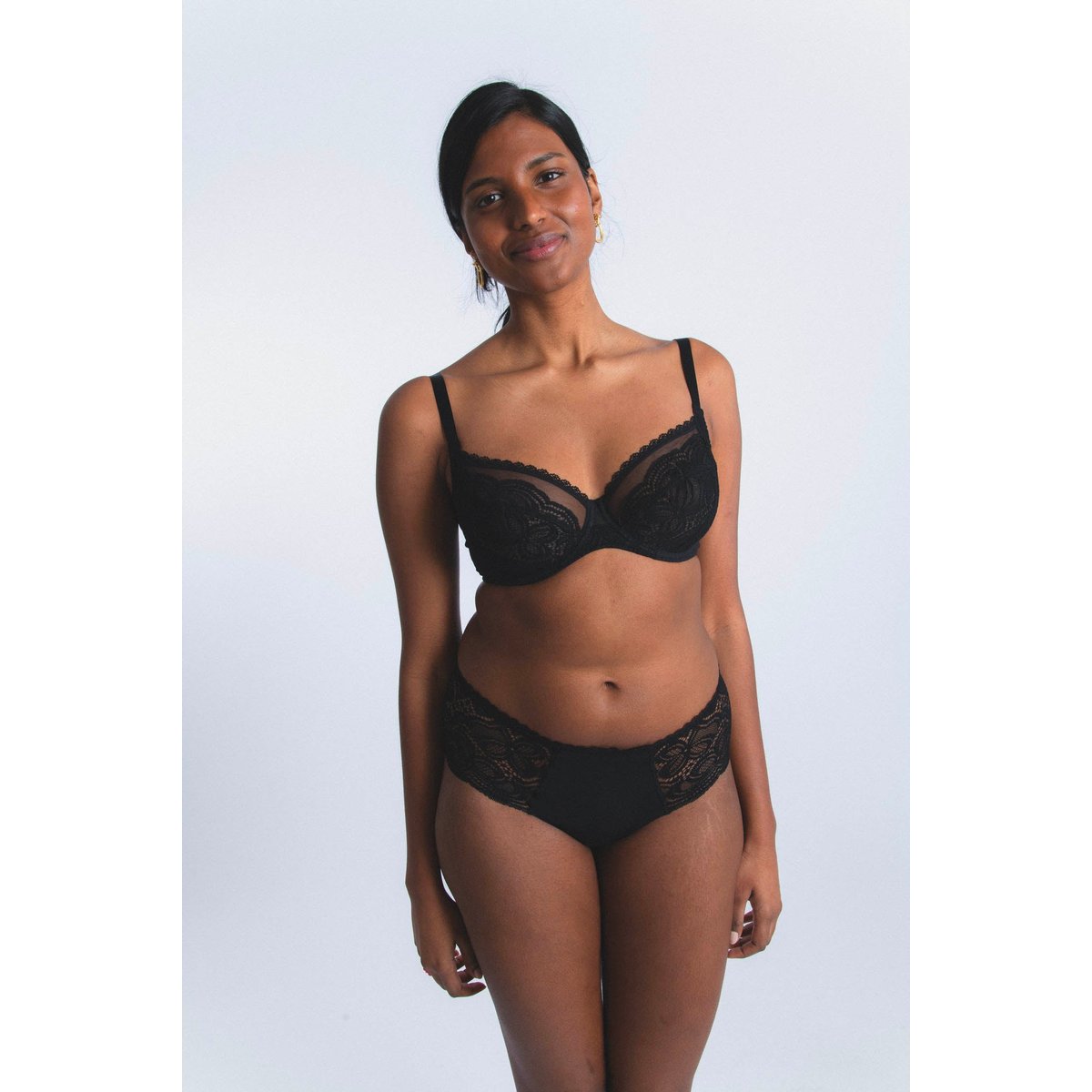 Shorty en dentelle ENVIE noir, MAISON LEJABY