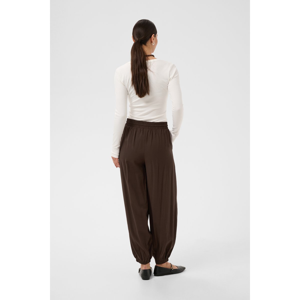 Pantalon casual marron coffee bean, KAFFE