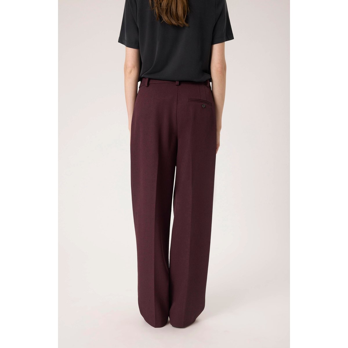 Pantalon de costume bordeaux winetasting melange, SOAKED IN LUXURY