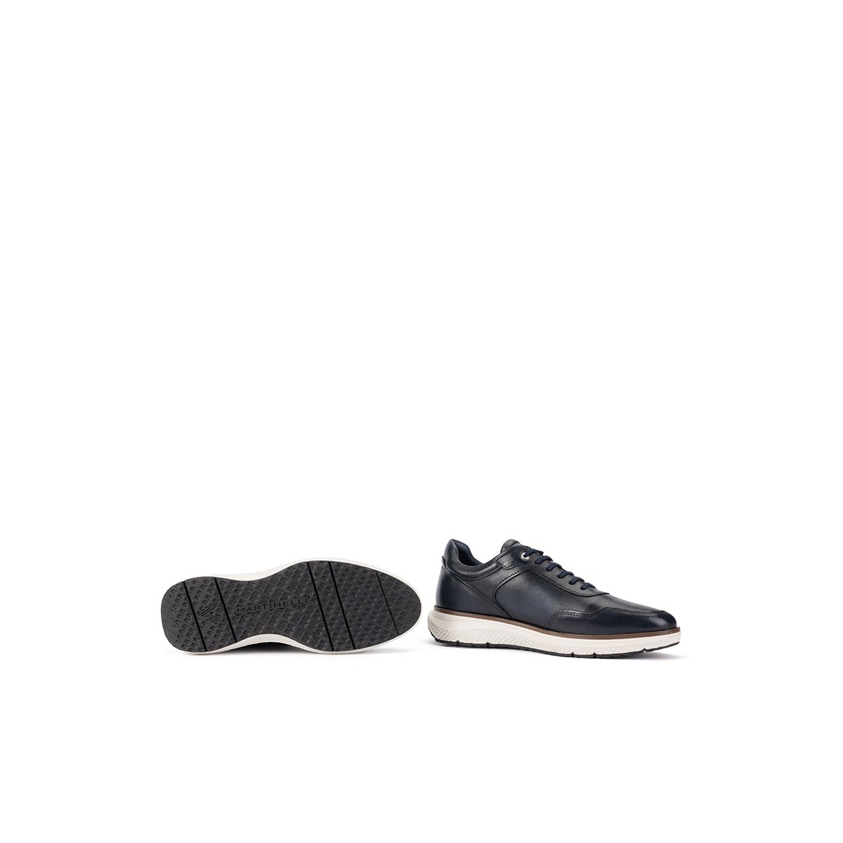 Baskets cuir Canterbury blue, MARTINELLI