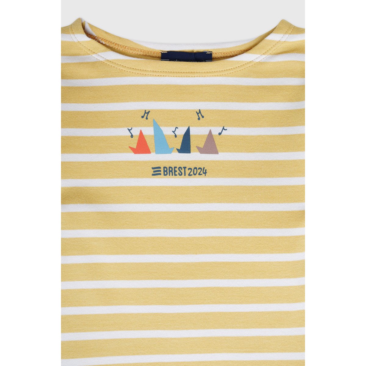Marinière sérigraphié en coton épais KIDS bourdon/marmo, ARMOR-LUX