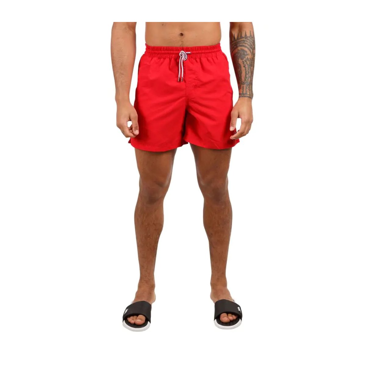 Short de bain GRANVIN rouge, TRESPASS