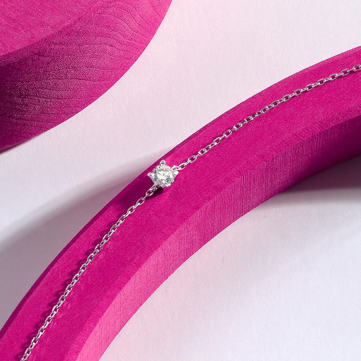Bracelet SILVER argent, blanc, LA PETITE STORY