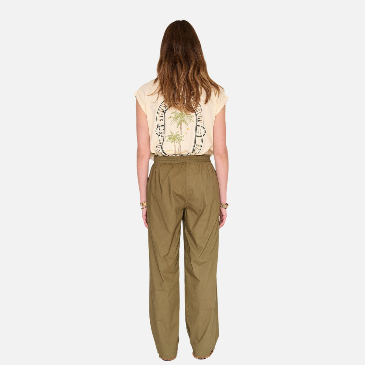 Pantalon PAINTEL kaki, MKT STUDIO