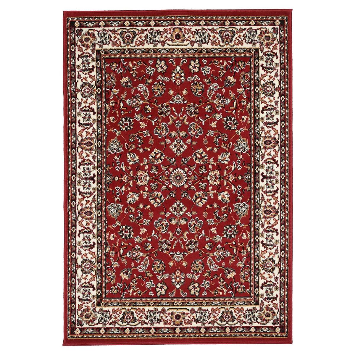 Tapis oriental tissé motif ancestral LYN1 NOMED rouge, UN AMOUR DE TAPIS