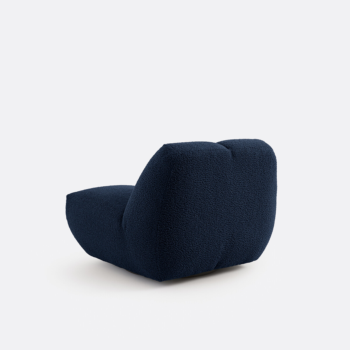 Fauteuil pivotant, bouclette épaisse, Nuria bleu, LA REDOUTE INTERIEURS