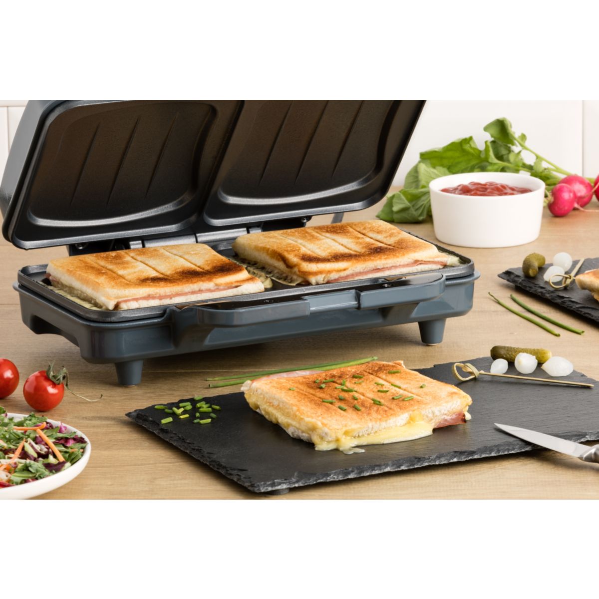 Croque monsieur DUO'DWICH XXL FRI1602009GRP gris, FRIFRI