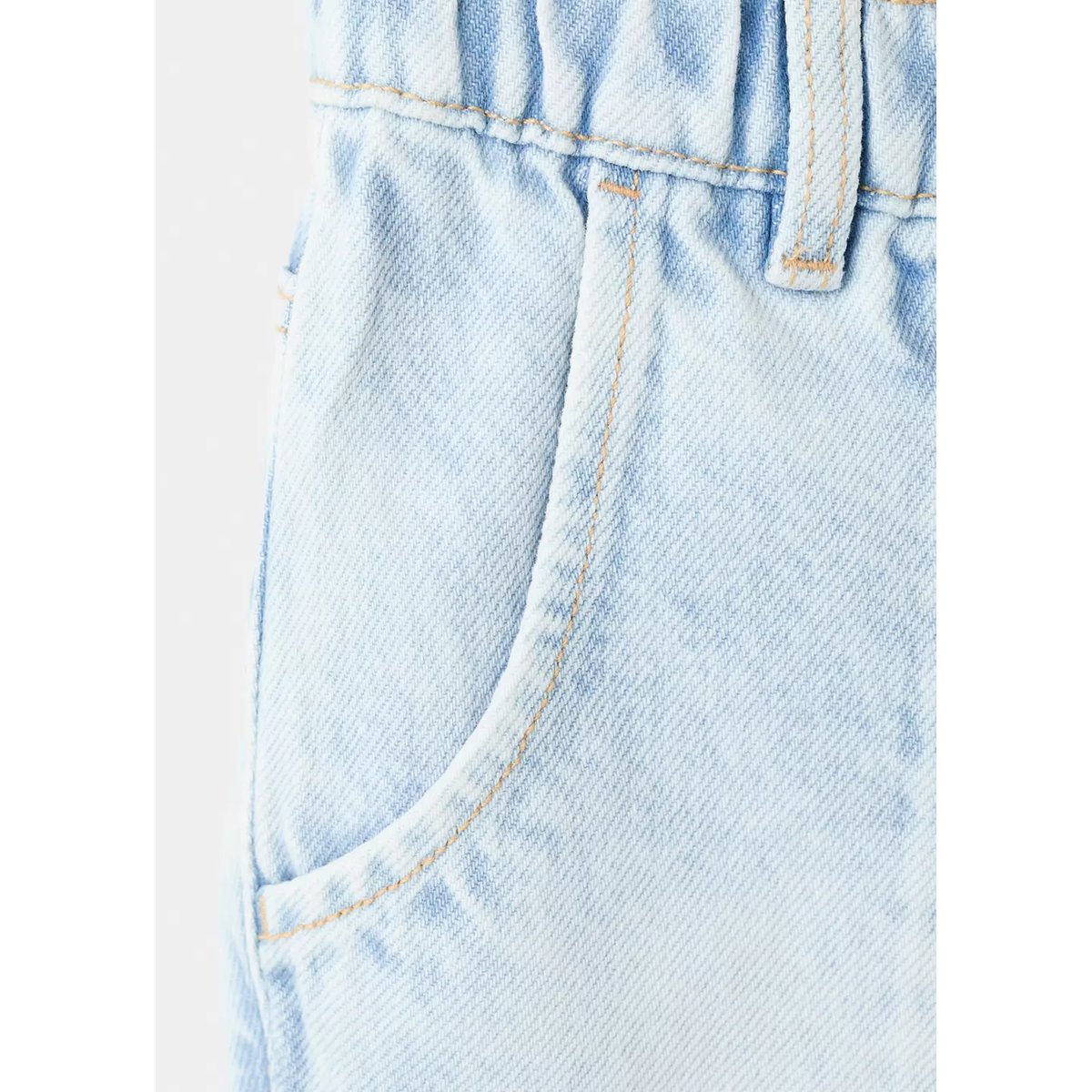 Bermuda jean cordon bleu clair, MANGO BABY