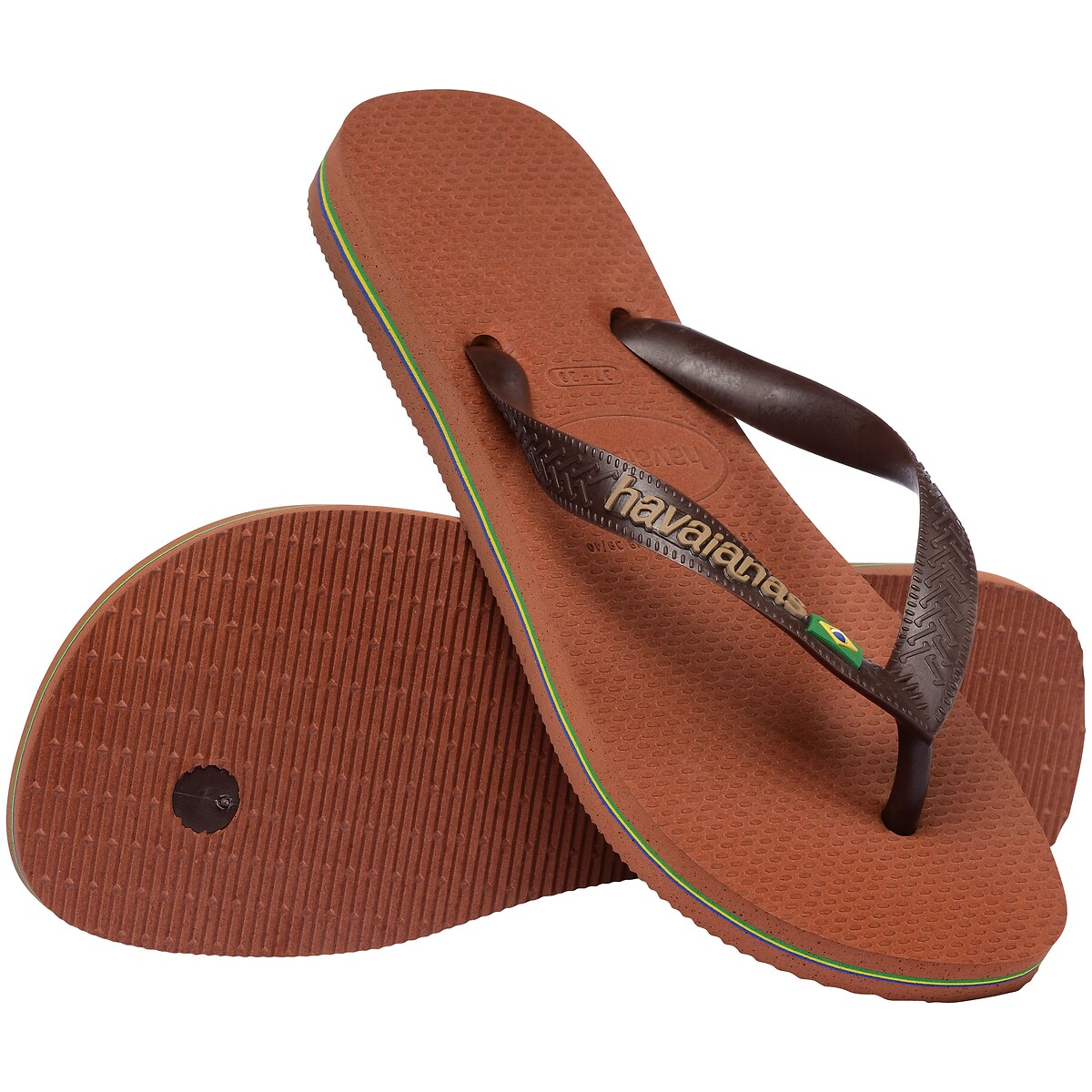 Tongs BRASIL LOGO marron, HAVAIANAS