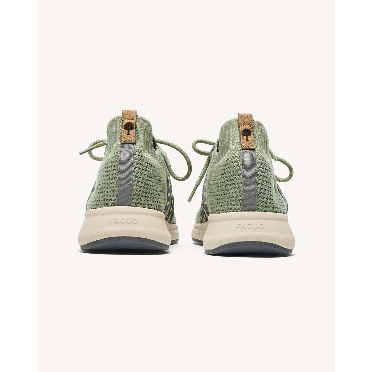 Basket running HEARTWOOD kaki clair, FAGUO