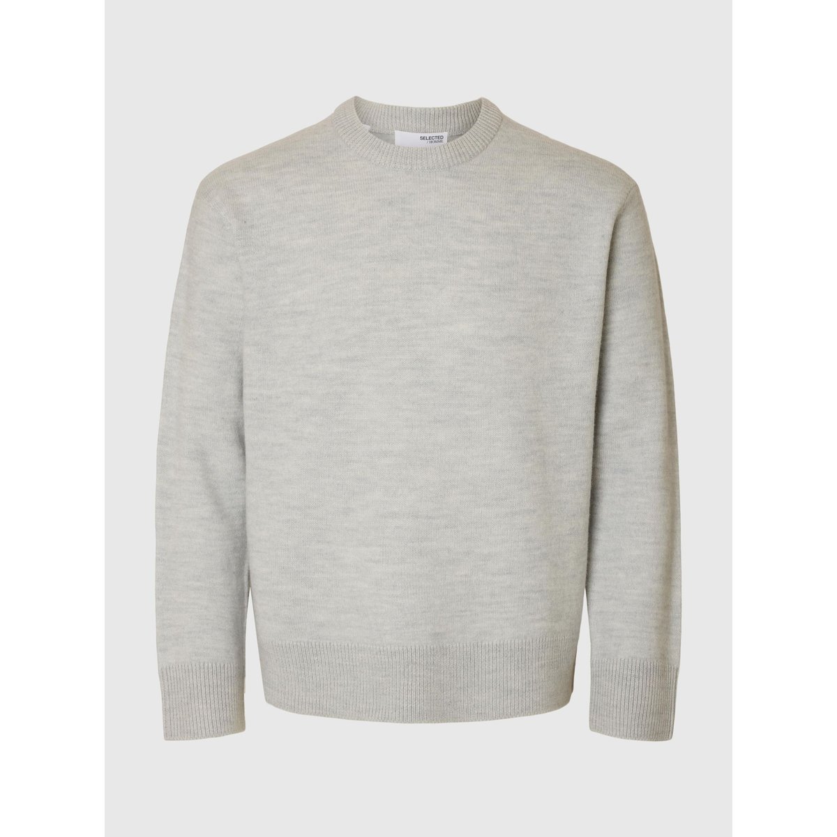 Pull En Maille gris - light grey melange, SELECTED