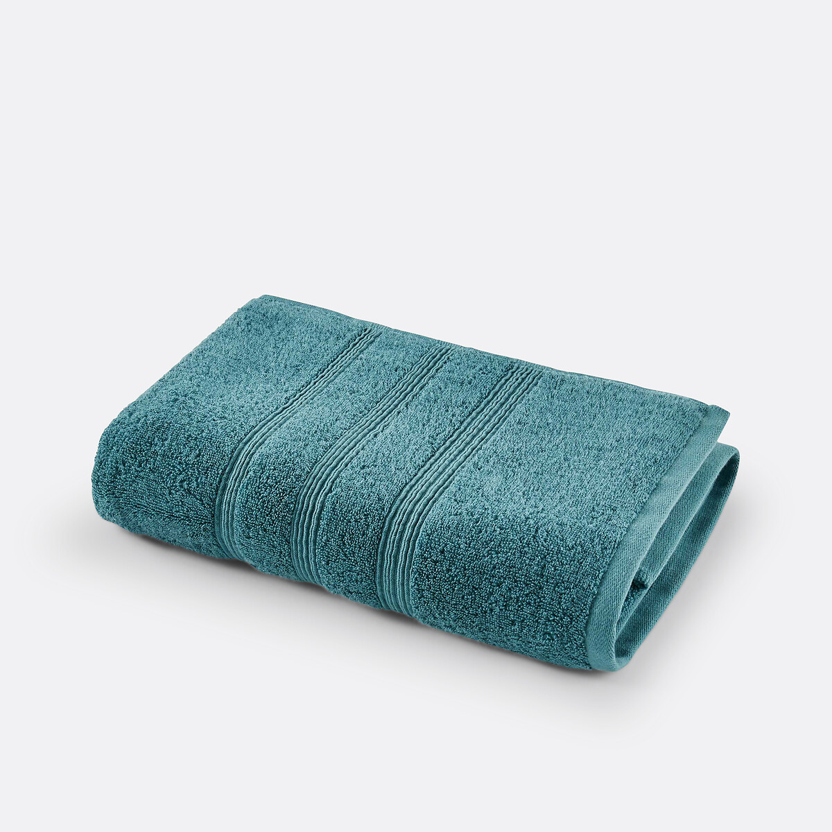 Drap de bain éponge bio 600 g/m2, Ismo bleu paon, LA REDOUTE INTERIEURS