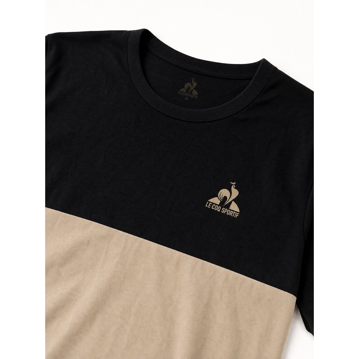 T-shirt en jersey de coton colorblock NOEL black, LE COQ SPORTIF