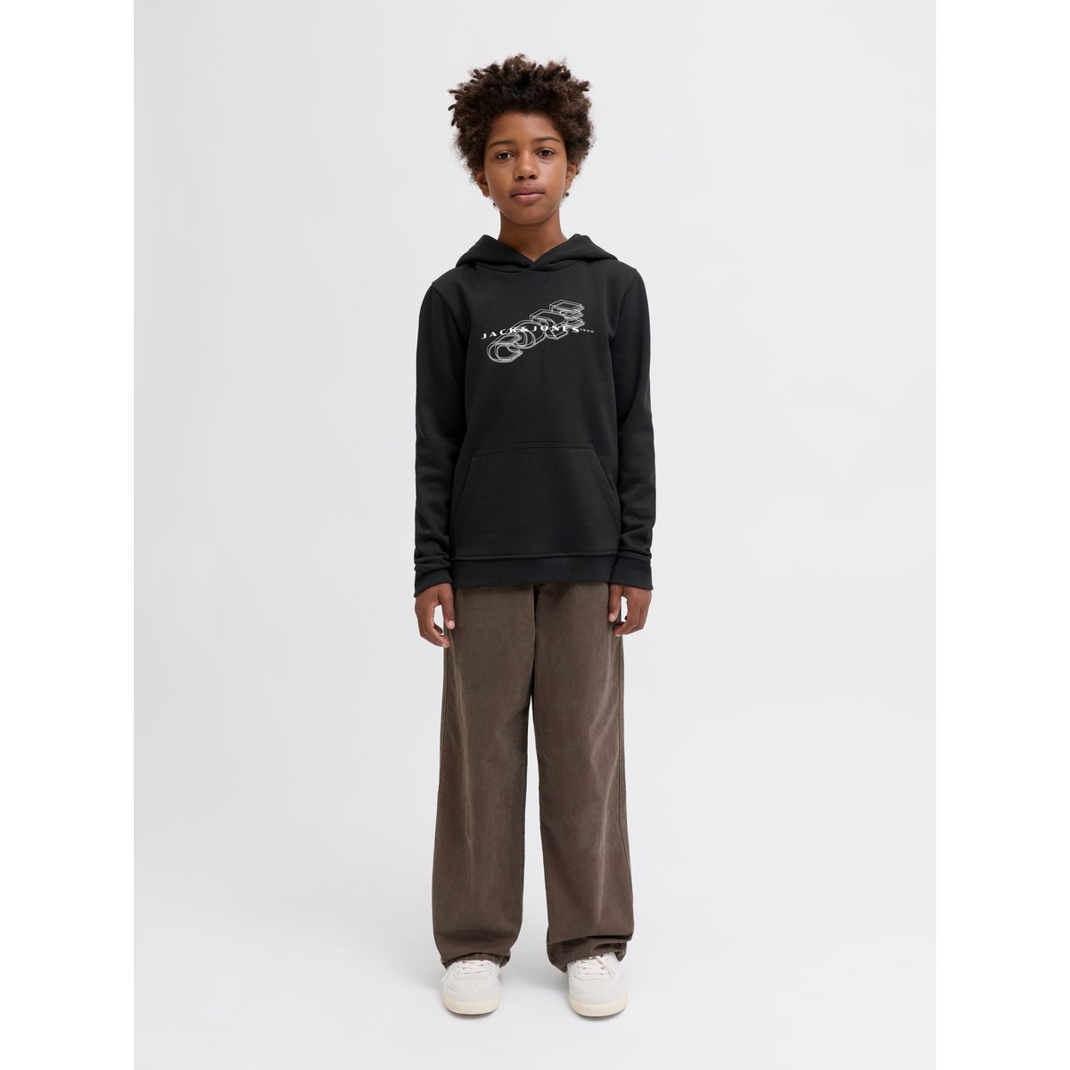 Sweat À Capuche noire - black, JACK & JONES JUNIOR