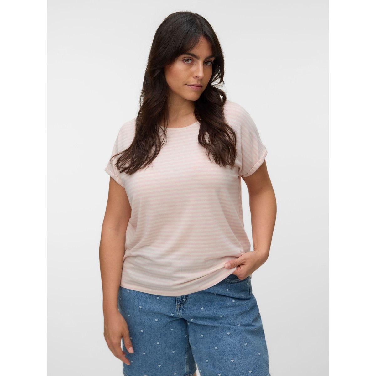 T-Shirt rose - pink-a-boo, VERO MODA