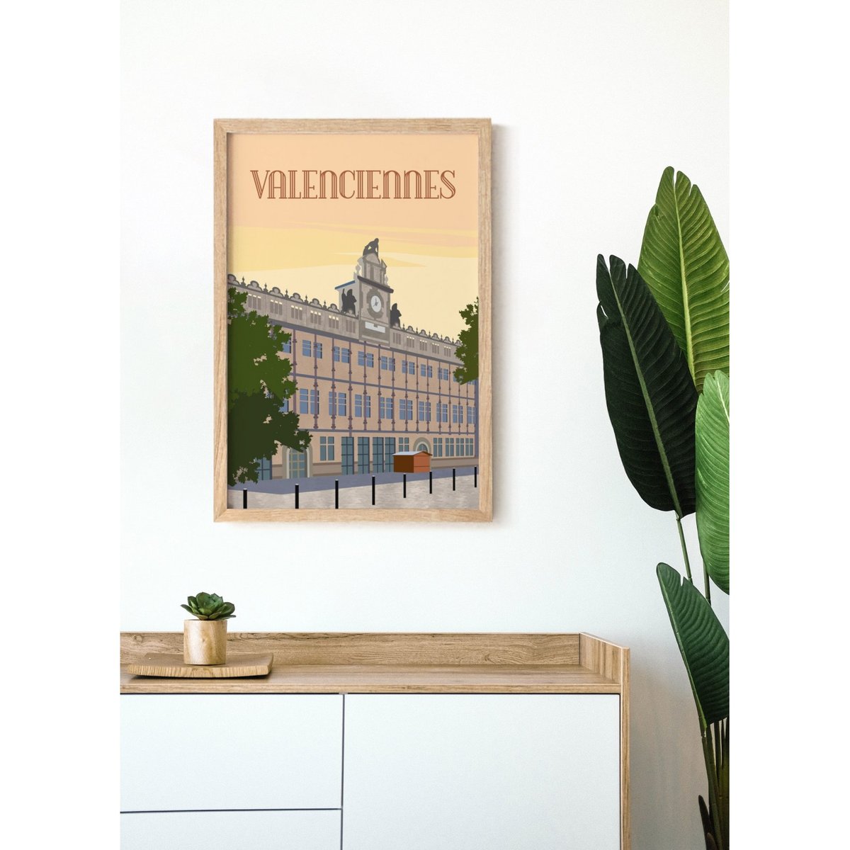 Affiche ville de Valenciennes blanc, L'AFFICHERIE