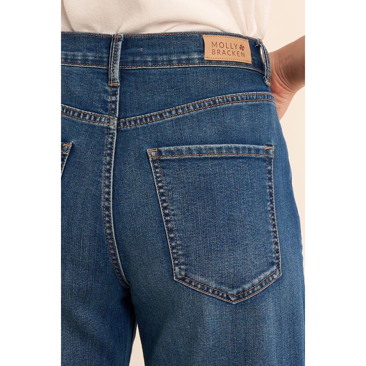 Jean flare dark denim, MOLLY BRACKEN