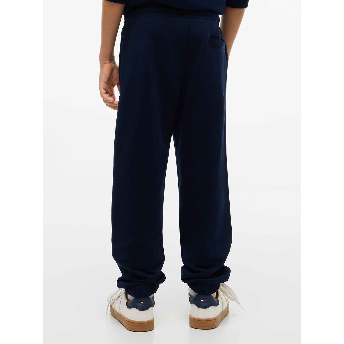 Jogging avec logo brodé bleu marine, TOMMY HILFIGER