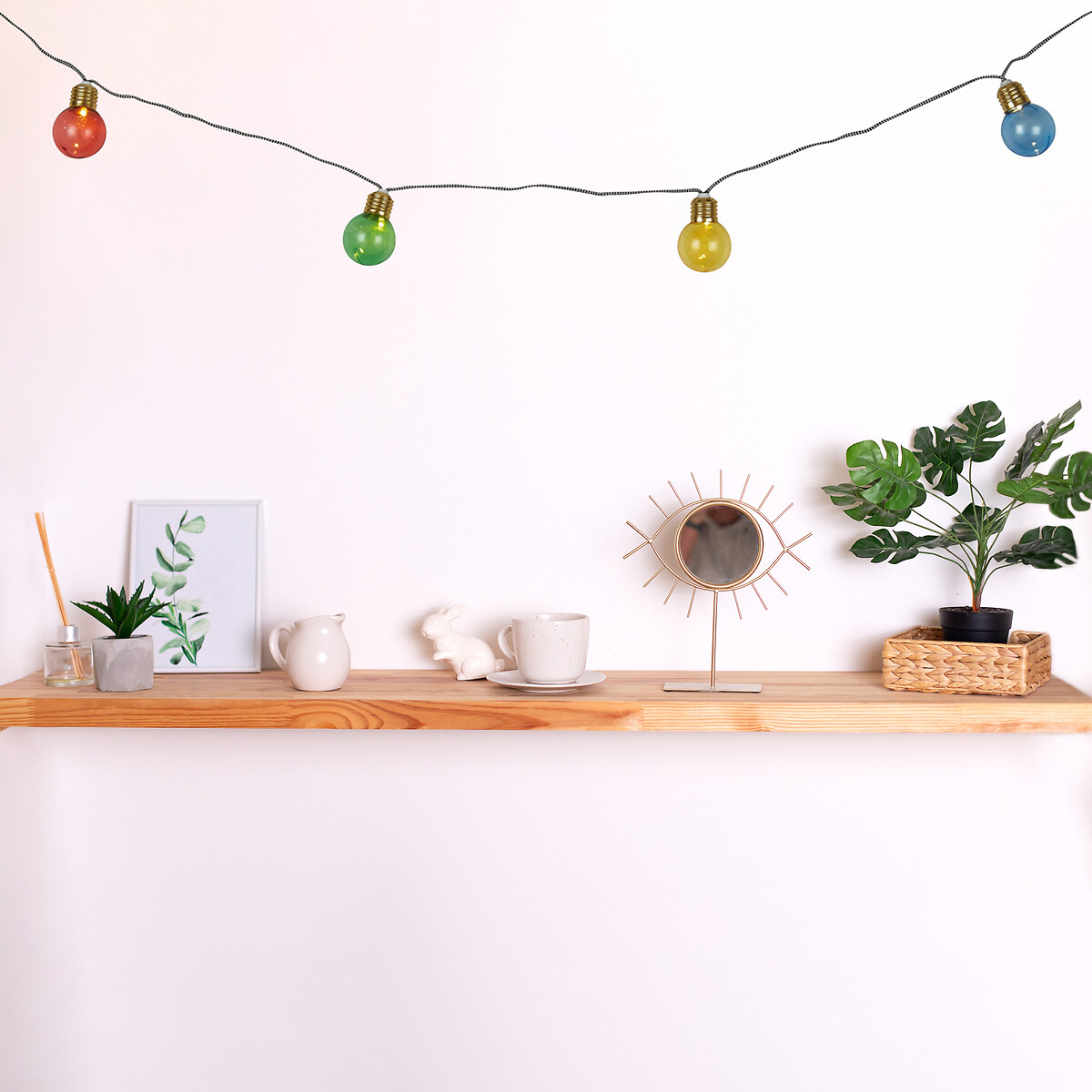 27cm LED Outdoor String Lights in Multicolour gold-coloured, SO'HOME